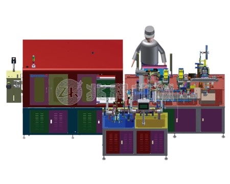 铁件天线自动焊接贴标生产线